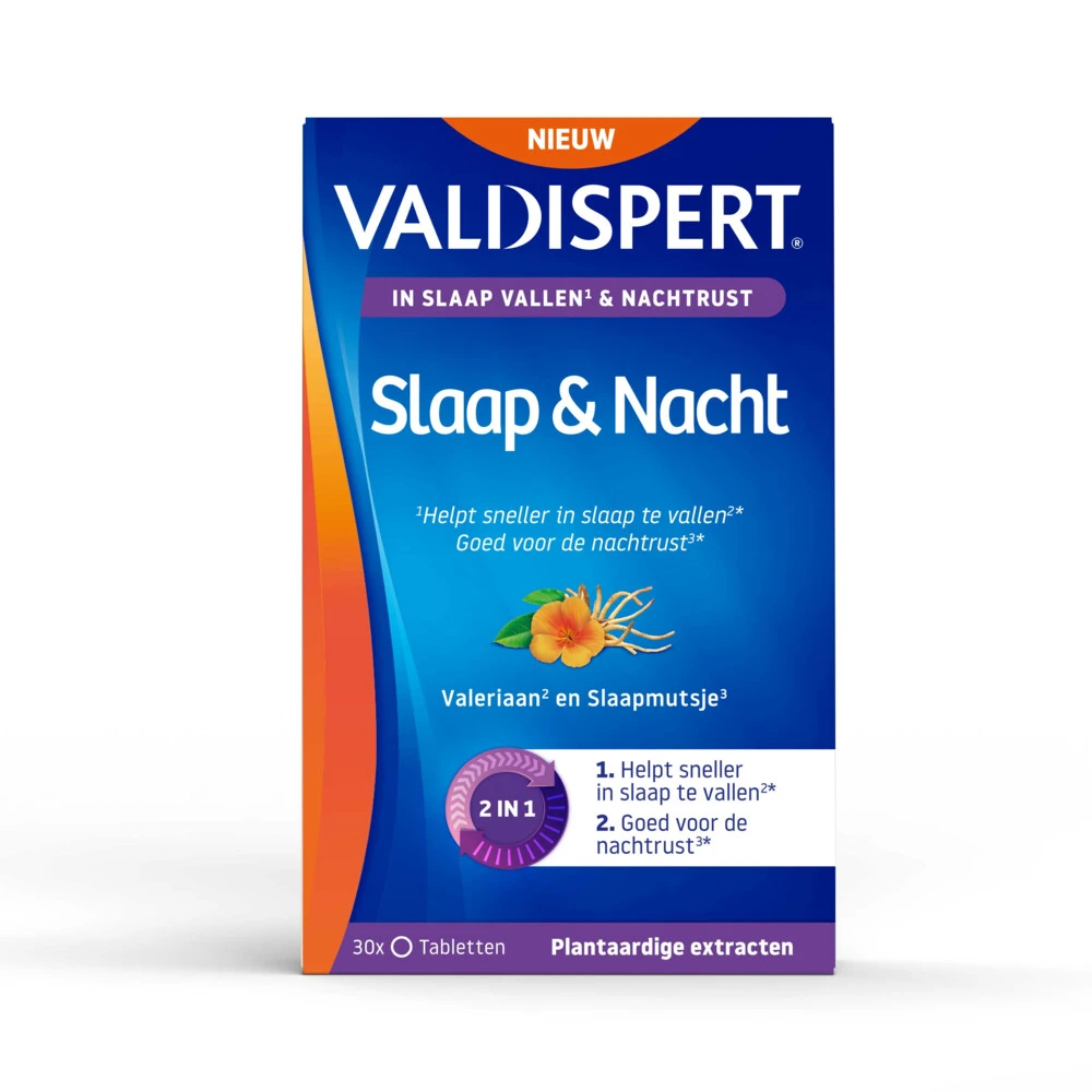 Valdispert Nacht Melatonine 5-HTP L-Tryptofaan 1 Valdispert Nacht Melatonine 5-HTP L-Tryptofaan