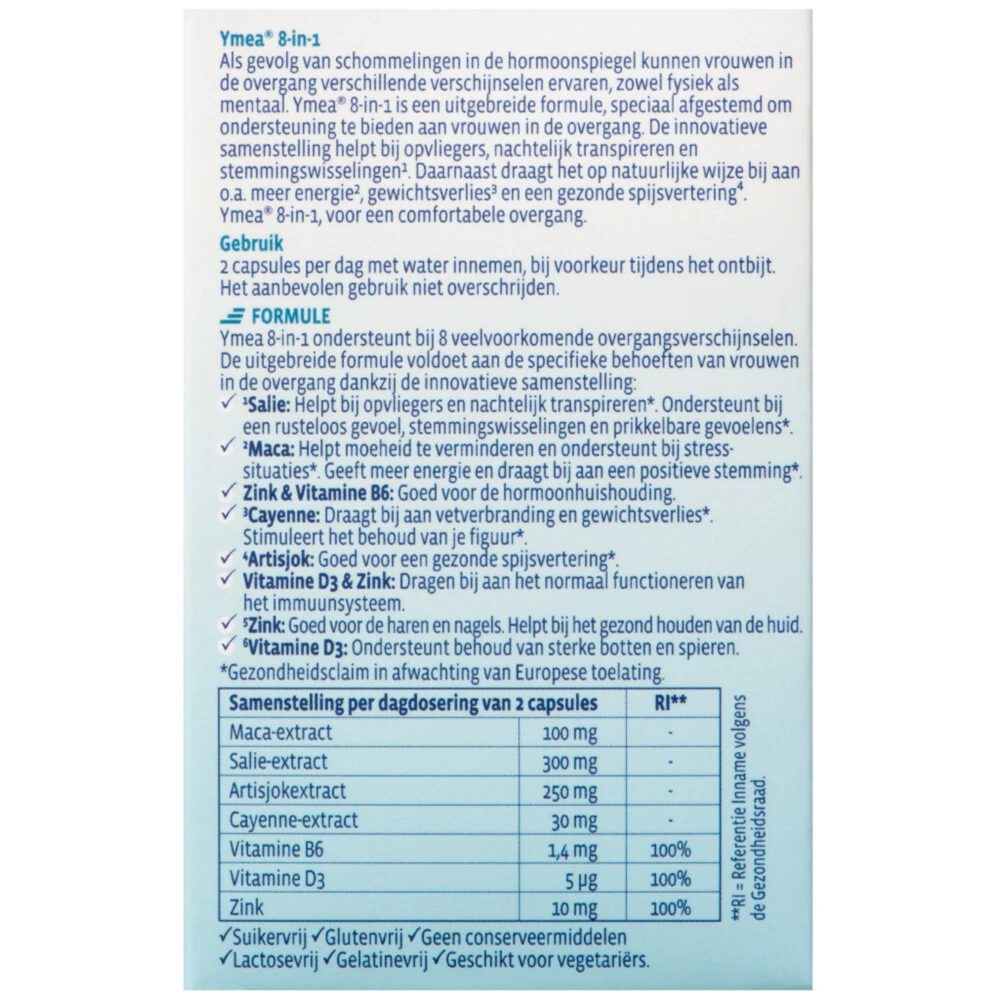 2x Ymea Overgang 8 In 1 Capsules 2 2x Ymea Overgang 8 In 1 Capsules - Afbeelding 2