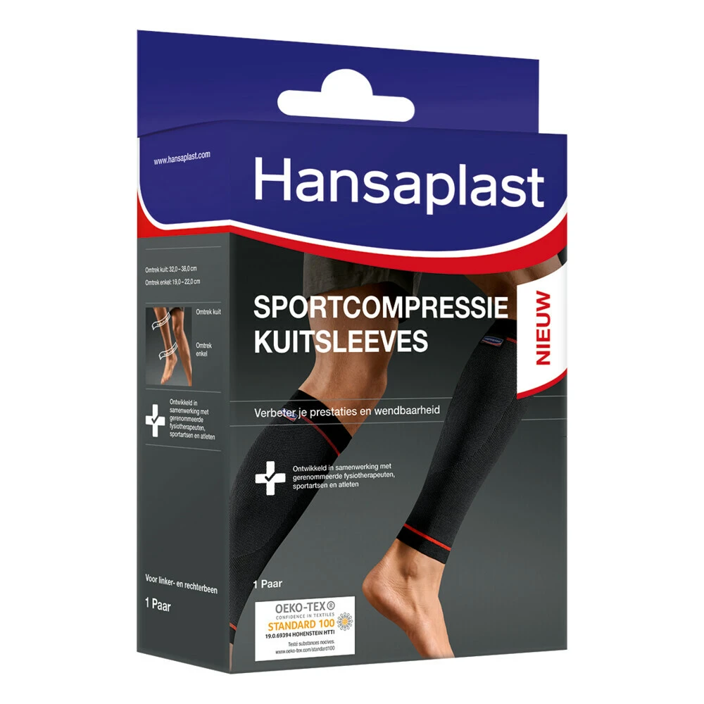 Hansaplast Sportcompressie Kuitsleeves 1 Hansaplast Sportcompressie Kuitsleeves