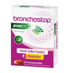 2x Bronchostop Hoestpastilles Direct Met Honing