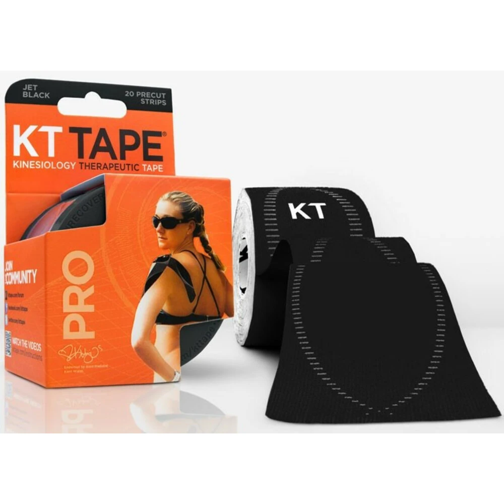 KT Tape Pro Strips Zwart Rol 2 KT Tape Pro Strips Zwart Rol - Afbeelding 2