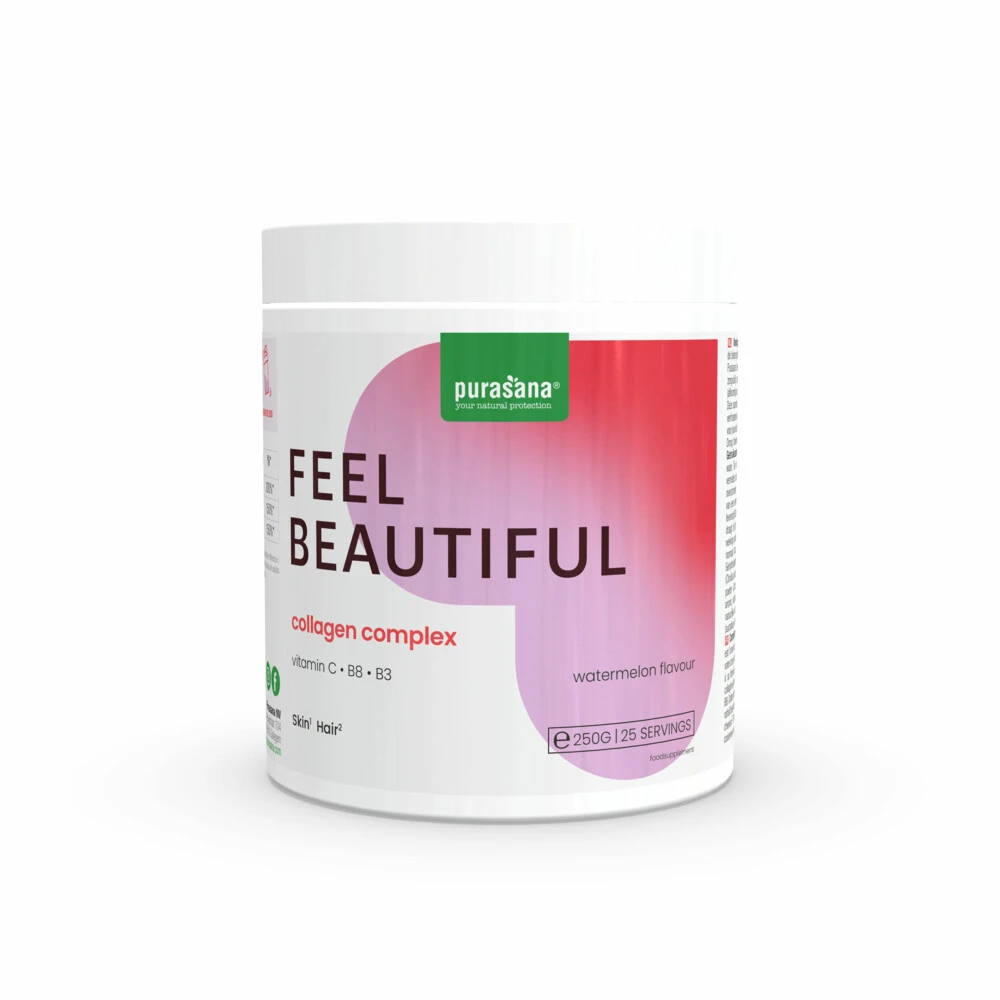 Purasana Collageen Watermeloen Huid, Haar En Nagels 1 Purasana Collageen Watermeloen Huid, Haar En Nagels