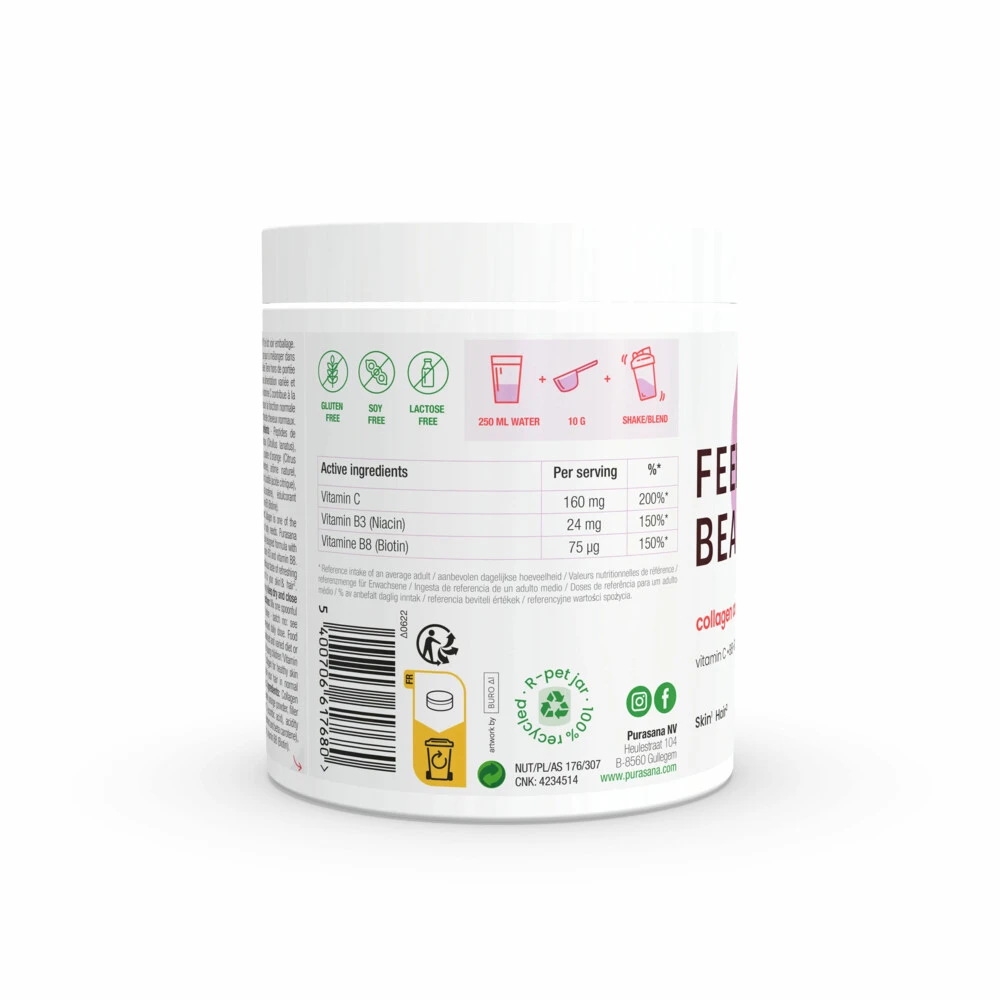 Purasana Collageen Watermeloen Huid, Haar En Nagels 3 Purasana Collageen Watermeloen Huid, Haar En Nagels - Afbeelding 3