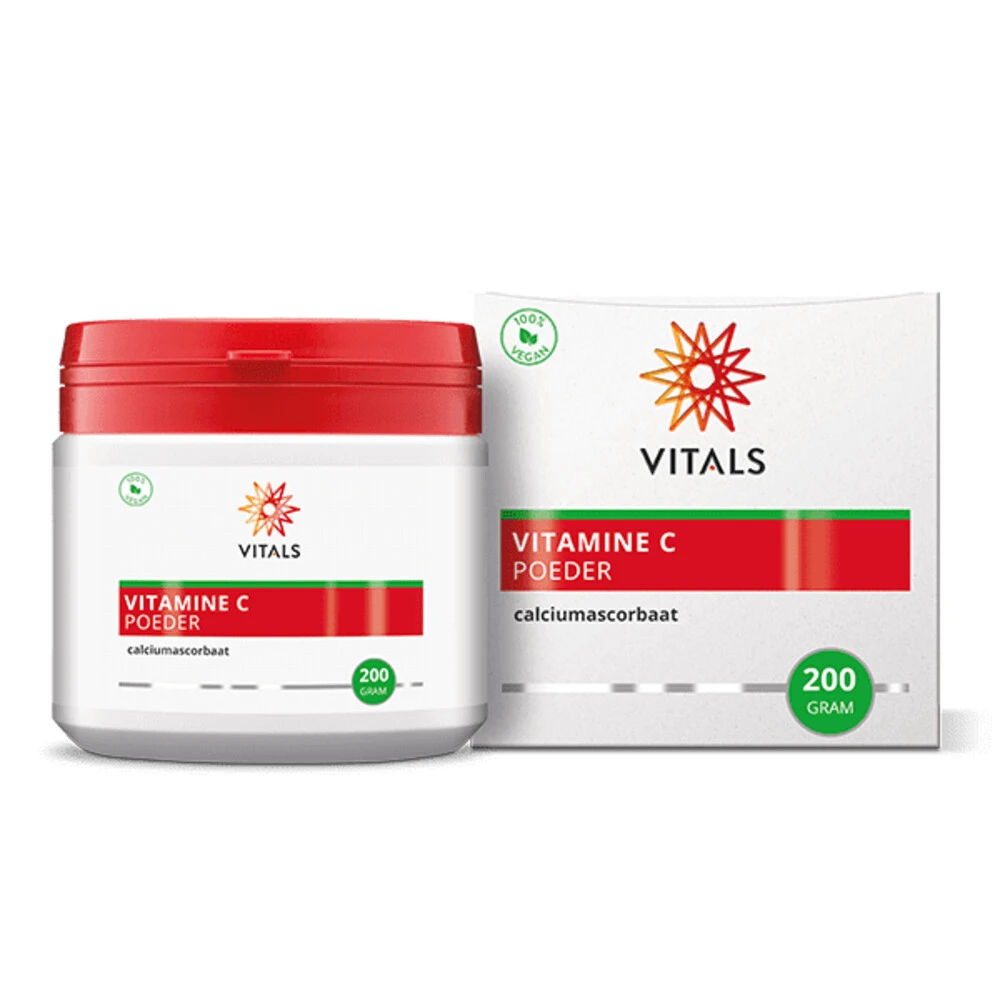 Vitals Vitamine C Poeder Calcium Ascorbaat 3 Vitals Vitamine C Poeder Calcium Ascorbaat - Afbeelding 3