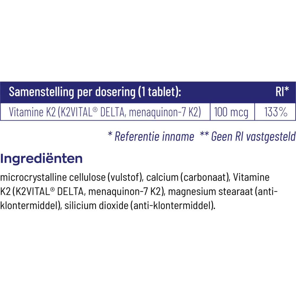 Vitakruid Vitamine K2 100 Mcg 4 Vitakruid Vitamine K2 100 Mcg - Afbeelding 4
