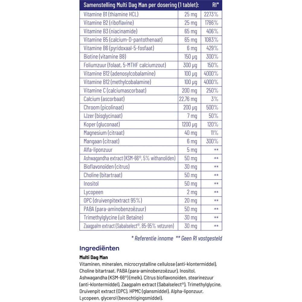 Vitakruid Multi Dag Man 5 Vitakruid Multi Dag Man - Afbeelding 5