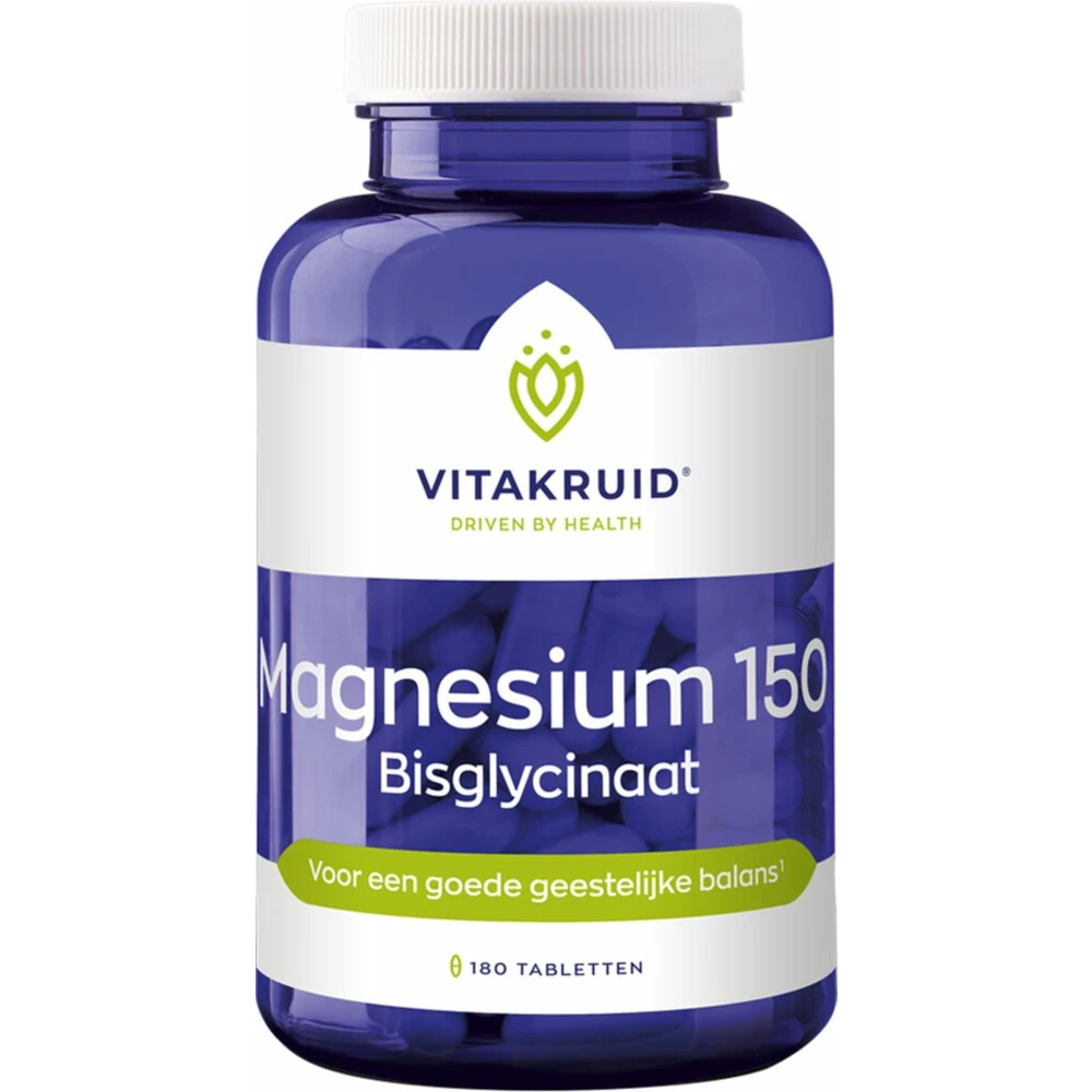 Vitakruid Magnesium 150 Bisglycinaat 1 Vitakruid Magnesium 150 Bisglycinaat