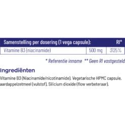 Vitakruid B3 Niacinamide 500 Mg -Gezondheidszorg Leveringen 1024009 5
