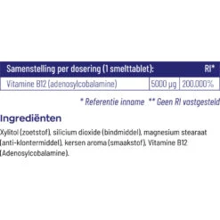 Vitakruid B12 Adenosyl 5000 Mcg 8 Vitakruid B12 Adenosyl 5000 Mcg -Gezondheidszorg Leveringen 1024017 4