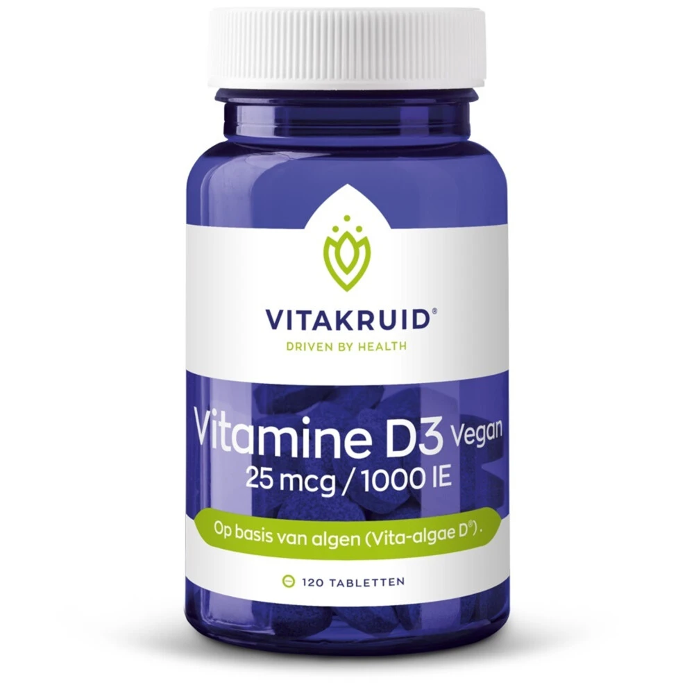 Vitakruid Vitamine D3 25 Mcg Vegan 1 Vitakruid Vitamine D3 25 Mcg Vegan