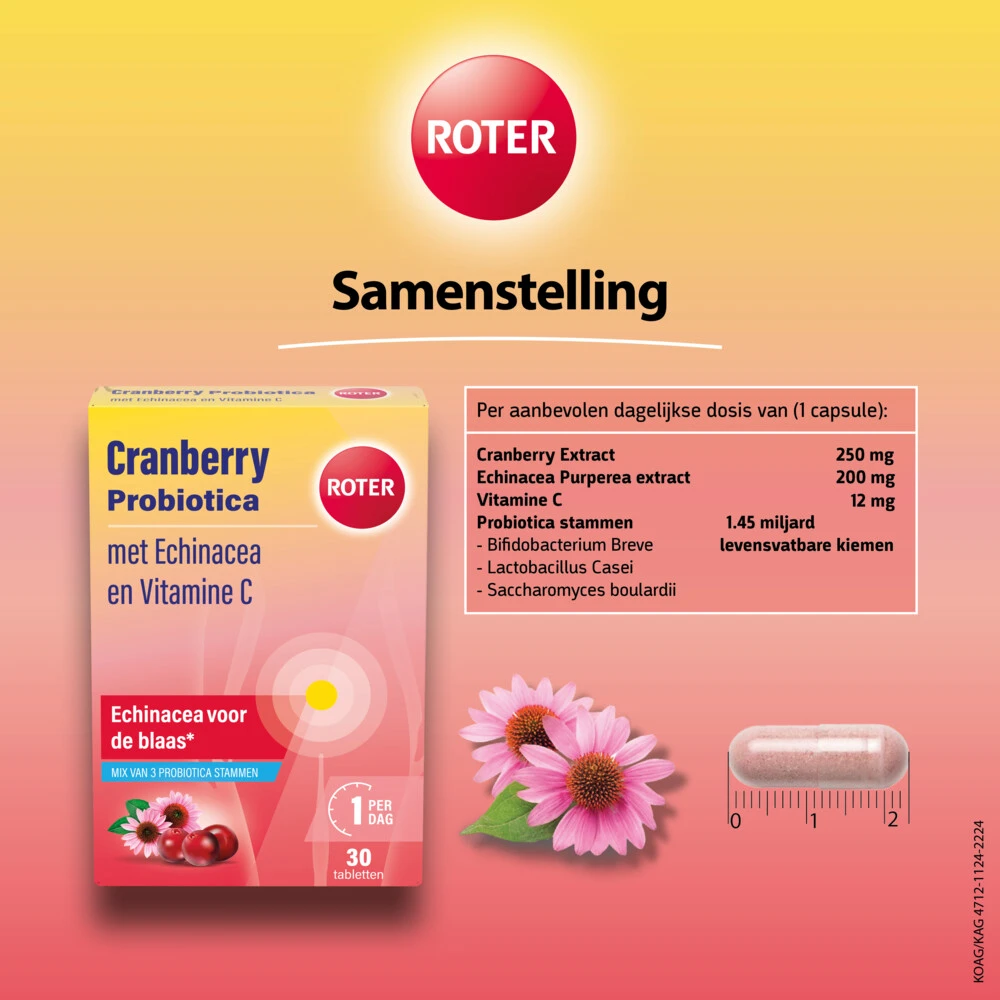 Roter Cranberry & Probiotica 3 Roter Cranberry & Probiotica - Afbeelding 3
