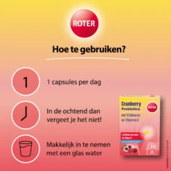 Roter Cranberry & Probiotica 7 Roter Cranberry & Probiotica -Gezondheidszorg Leveringen 1030058 4