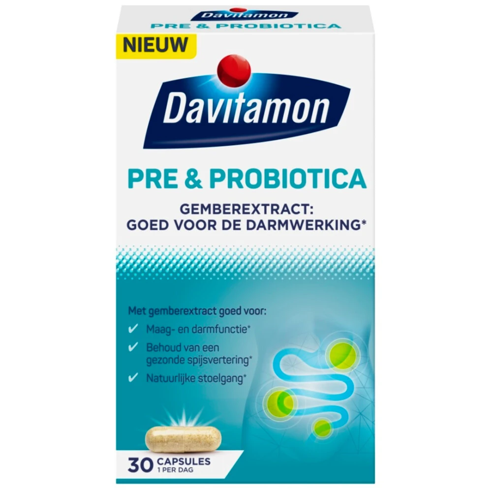 Davitamon Pre & Probiotica Gemberextract 1 Davitamon Pre & Probiotica Gemberextract