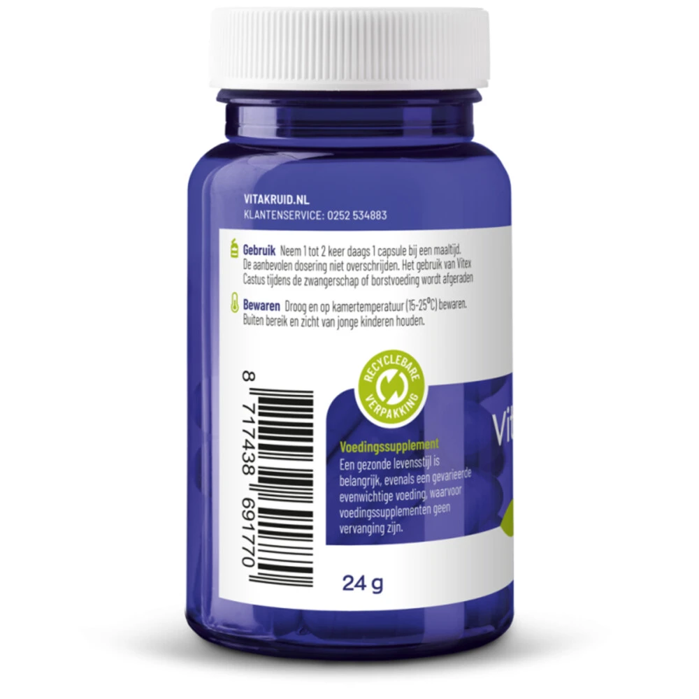 Vitakruid Vitex Agnus Castus 2 Vitakruid Vitex Agnus Castus - Afbeelding 2