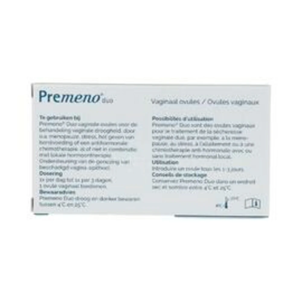 Premeno Duo Vaginaal Ovules 2 Premeno Duo Vaginaal Ovules - Afbeelding 2