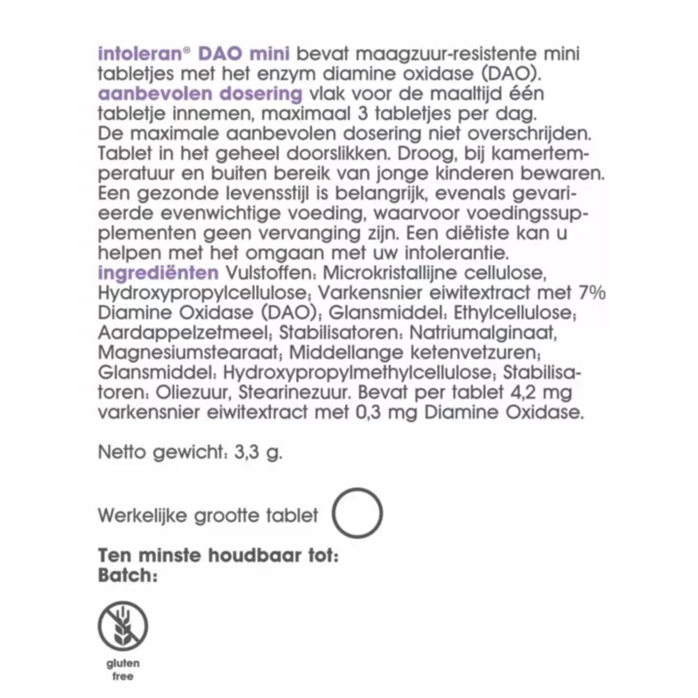Intoleran DAO Mini 2 Intoleran DAO Mini - Afbeelding 2