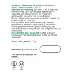 Intoleran Fibractase Forte -Gezondheidszorg Leveringen 1036718 3