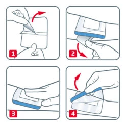 3x Leukoplast Leukomed® Sorbact® Bacteriënbindende Eilandpleister 8 Cm X 10 Cm -Gezondheidszorg Leveringen 1037035 3