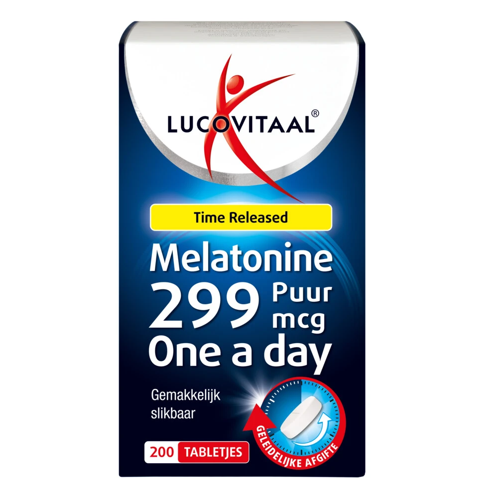 2x Lucovitaal Melatonine Puur 0,299mg Time Released 1 2x Lucovitaal Melatonine Puur 0,299mg Time Released