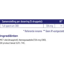 Vitakruid CBD Olie 5% Full Spectrum -Gezondheidszorg Leveringen 1050582 4