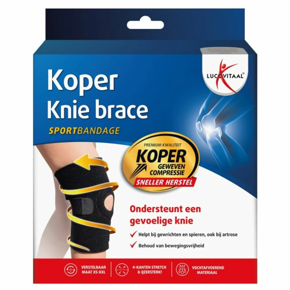 Lucovitaal Brace Knie Koper 1 Lucovitaal Brace Knie Koper