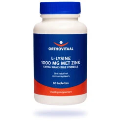 Orthovitaal L-Lysine 1000mg Met Zink