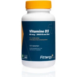 Fittergy Supplements Vitamine D3 50mcg Met Zink