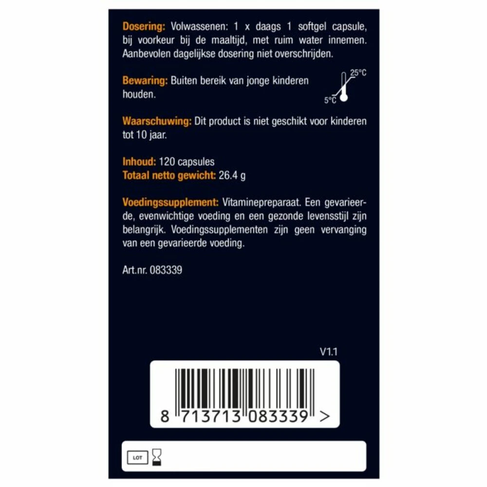 Lucovitaal Vitamine D3 D3 75mcg (3000IE) Forte 5 Lucovitaal Vitamine D3 D3 75mcg (3000IE) Forte - Afbeelding 5