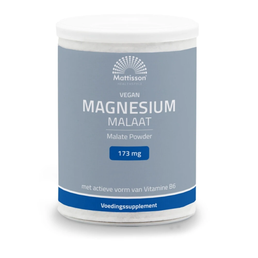 2x Mattisson Magnesium Malaat Poeder 1 2x Mattisson Magnesium Malaat Poeder