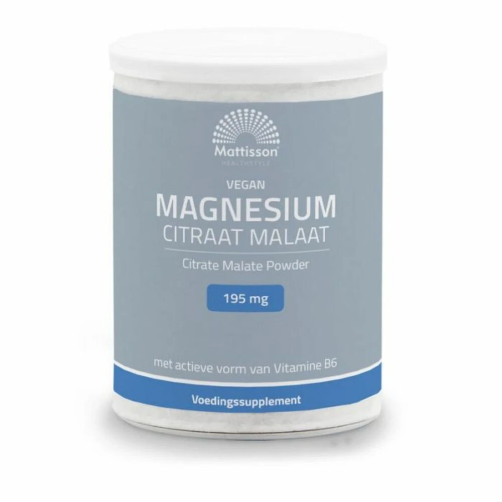 Mattisson Magnesium Citraat Malaat Poeder 1 Mattisson Magnesium Citraat Malaat Poeder