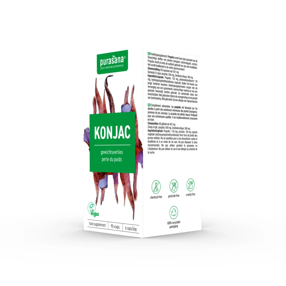 Purasana Konjak Extract 530 Mg 4 Purasana Konjak Extract 530 Mg - Afbeelding 4