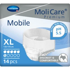 4x Molicare Premium Mobile 6 Druppels XL 1963 Ml Absorptie