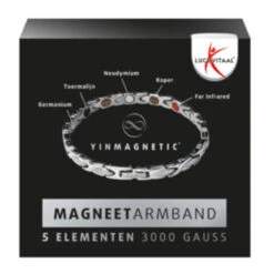 Lucovitaal Yinmagnetic Magneet Armband Zilver