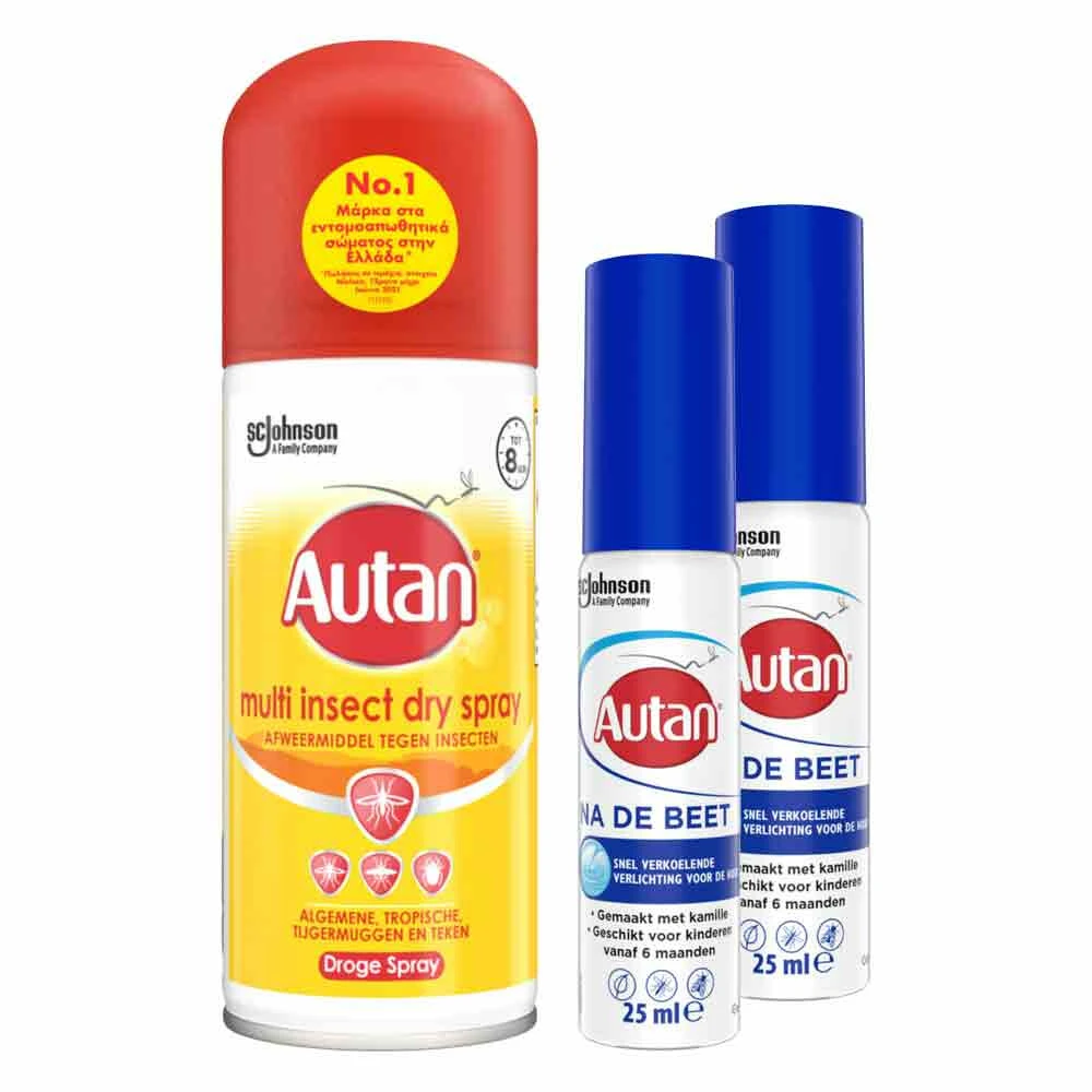 Autan Insectenspray Multi Dry En 2x Na De Beet Gel Pakket 1 Autan Insectenspray Multi Dry En 2x Na De Beet Gel Pakket