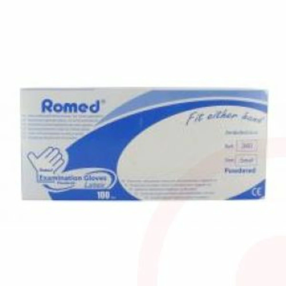 Romed Latex Handschoenen Ns Gepoederd S 1 Romed Latex Handschoenen Ns Gepoederd S