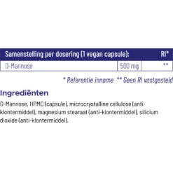 Vitakruid D-Mannose 500 8 Vitakruid D-Mannose 500 -Gezondheidszorg Leveringen 739405 4