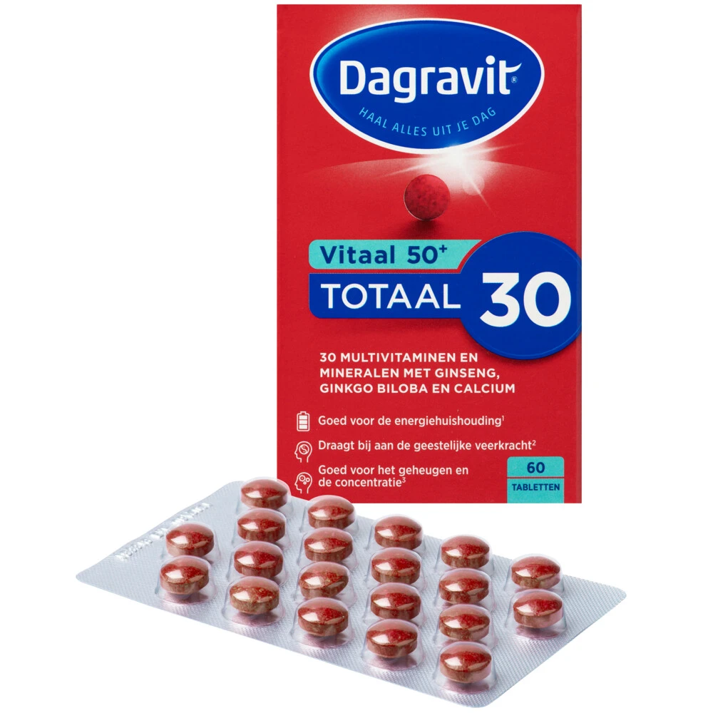 Dagravit Totaal 30 Vitaal 50+ 2 Dagravit Totaal 30 Vitaal 50+ - Afbeelding 2