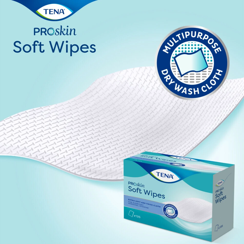 4x TENA Soft Wipe 30x32cm 4 4x TENA Soft Wipe 30x32cm - Afbeelding 4