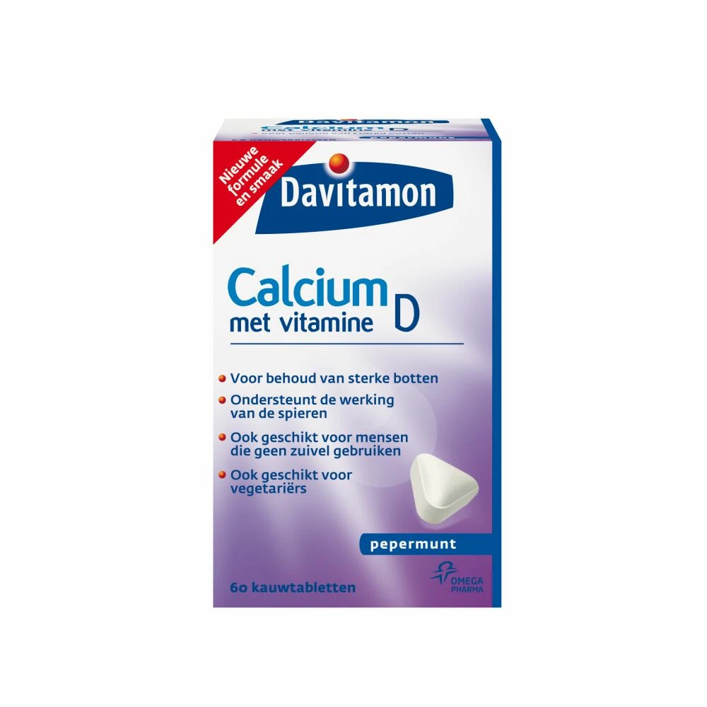 2x Davitamon Calcium Vitamine D Pepermunt 1 2x Davitamon Calcium Vitamine D Pepermunt