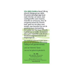 Bloem Vital Green Chlorella 7 Bloem Vital Green Chlorella -Gezondheidszorg Leveringen 979551 4