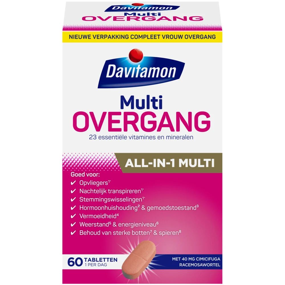 Davitamon Compleet Vrouw Overgang Multivitamine 1 Davitamon Compleet Vrouw Overgang Multivitamine