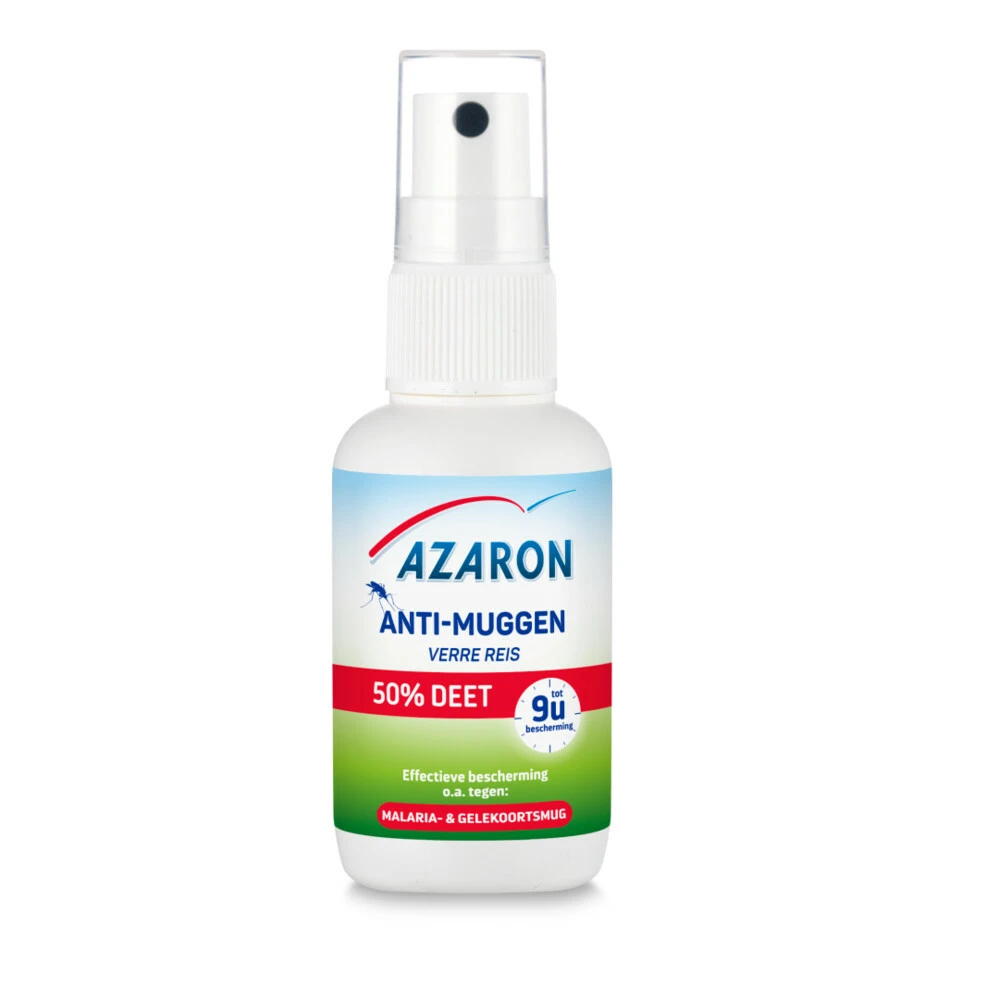 2x Azaron Anti Muggenspray 50% DEET 3 2x Azaron Anti Muggenspray 50% DEET - Afbeelding 3
