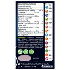 3x Lucovitaal D-Mannose Cranberry Blaasfunctie -Gezondheidszorg Leveringen 996841 3